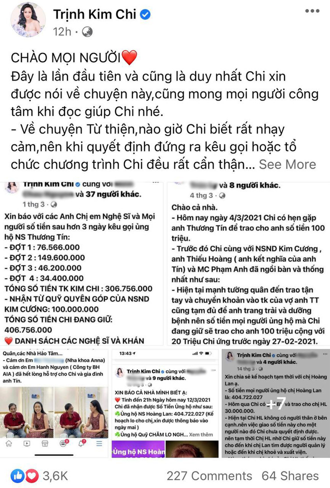 NS Trịnh Kim Chi lên tiếng khi bị tố dàn dựng bệnh tình của NS Thương Tín để kêu gọi từ thiện: 'Đừng tàn nhẫn với chúng tôi như vậy' - Ảnh 1