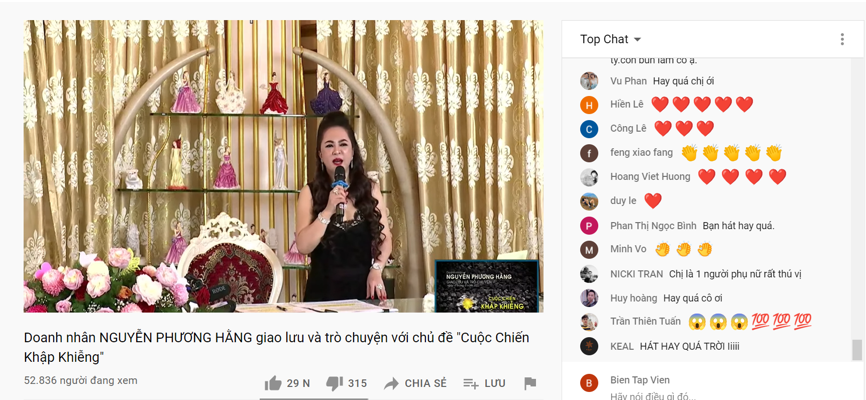 Hàng ngàn người bỏ cơm, bỏ 'Thời sự' nghe bà Nguyễn Phương Hằng hát karaoke - Ảnh 3
