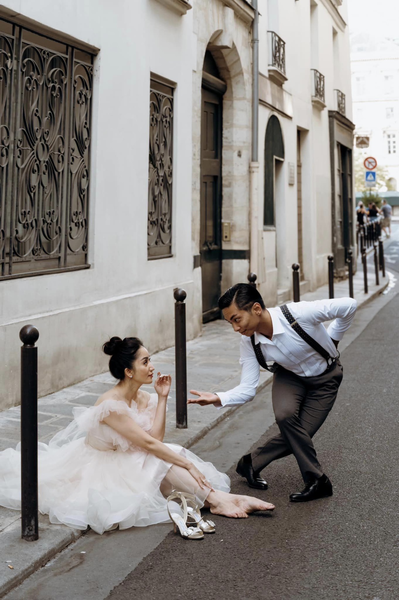 Phan Hiển và Khánh Thi tái hiện chuyện tình yêu gắn liền với nhảy múa trong bộ ảnh cưới chụp ở Pháp - Ảnh 8