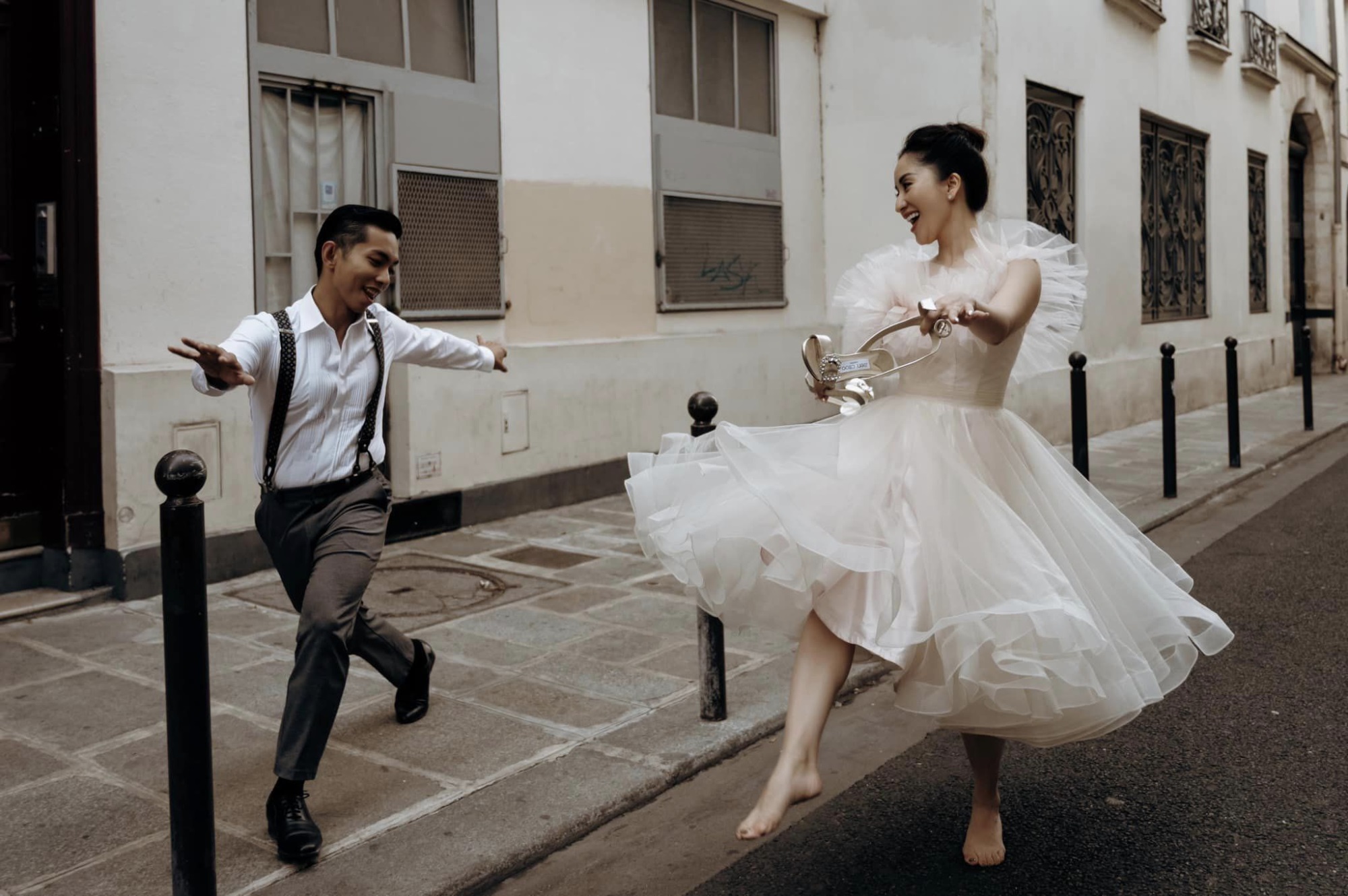 Phan Hiển và Khánh Thi tái hiện chuyện tình yêu gắn liền với nhảy múa trong bộ ảnh cưới chụp ở Pháp - Ảnh 5