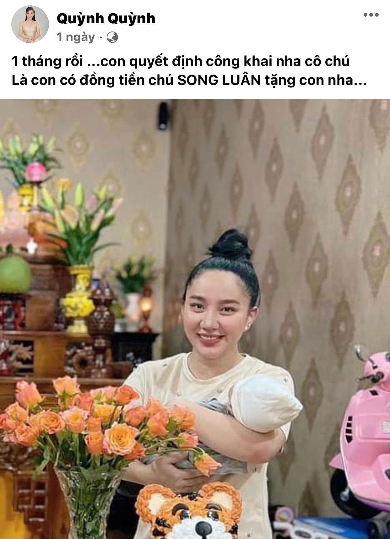 Con trai út đầy tháng, vợ chồng Lê Dương Bảo Lâm công khai ảnh và tên thật đảm bảo 'không đụng hàng' - Ảnh 2