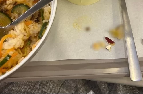 Hành khách bị gãy 3 chiếc răng khi ăn suất ăn trên máy bay  - Ảnh 1