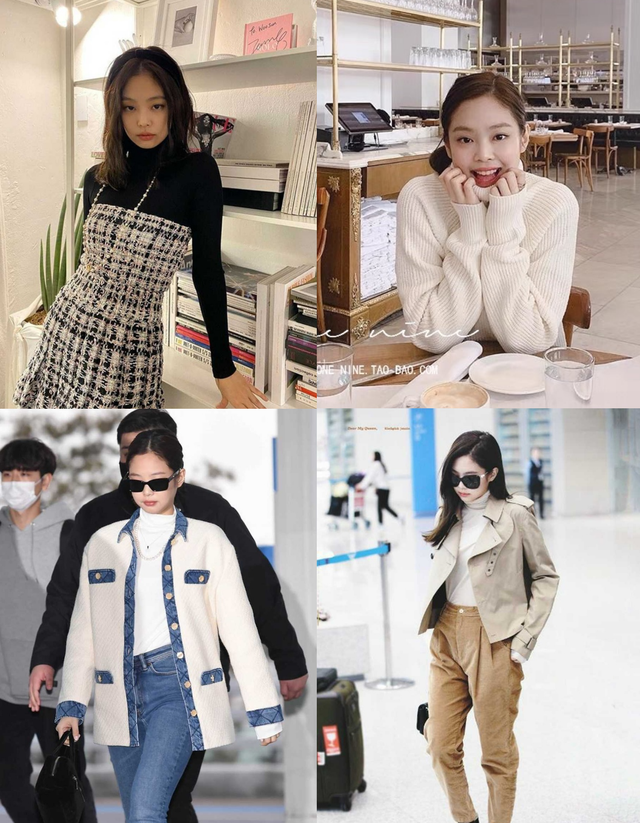 'Thánh tạo trend' Jennie có 5 kiểu áo len ruột, mix thế nào cũng siêu hay - Ảnh 4