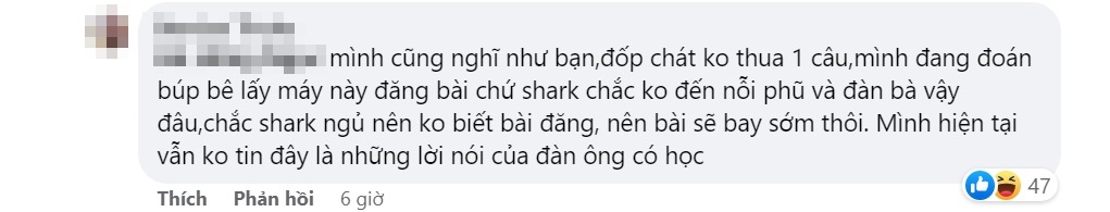 Dân mạng tranh cãi việc Shark Bình 'hết lòng hết dạ' bảo vệ Phương Oanh mà quên tình nghĩa vợ chồng 20 năm - Ảnh 6
