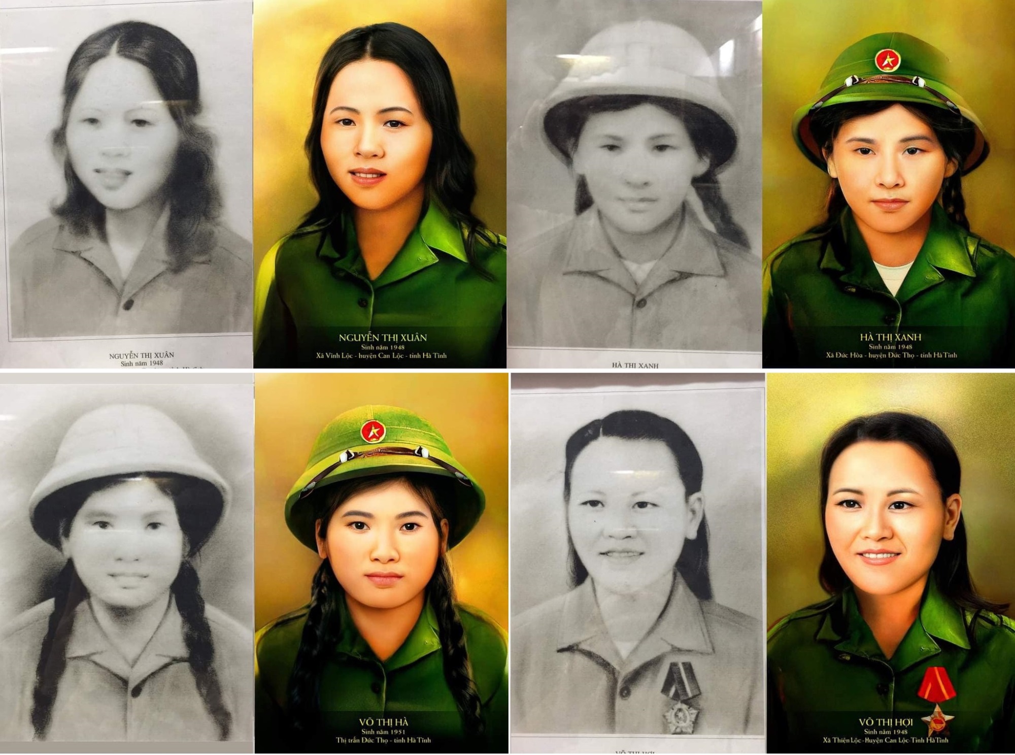 Mừng ngày Quốc khánh 2/9, nhóm thanh niên tâm huyết phục dựng chân dung 10 nữ thanh niên xung phong hi sinh ở Ngã ba Đồng Lộc đầy tỉ mỉ và chính xác - Ảnh 2