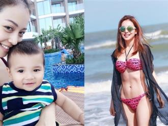 Bà mẹ 3 con Jennifer Phạm gây choáng khi diện bikini 'ăn đứt gái 18' tạo dáng táo bạo bên bể bơi