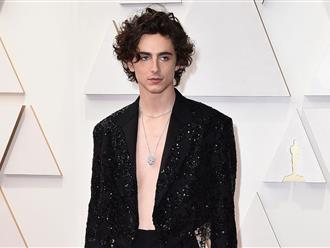 Timothée Chalamet đẹp như hoàng tử trên thảm đỏ Oscar 2022