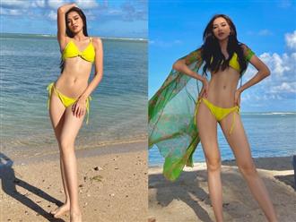 Đỗ Hà diện bikini siêu mỏng, ‘đốt mắt’ người hâm mộ với 3 vòng ‘bốc lửa’ khi thả dáng tại bãi biển Puerto Rico