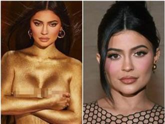Kylie Jenner tung bộ ảnh phô diễn đường cong bán nude đón tuổi mới, khẳng định “vàng 24K cho tuổi 24”