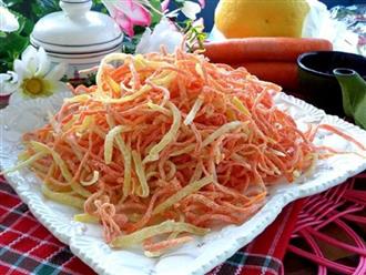 Hướng dẫn cách làm mứt cà rốt ngon không cần vôi và phèn chua đơn giản tại nhà 