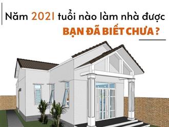 Năm 2021 tuổi nào làm nhà được, bạn đã biết chưa?