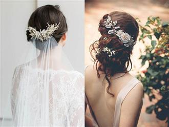 4 kiểu tóc cài hoa tươi cho cô dâu được yêu thích nhất 2017