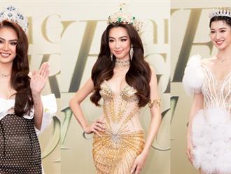 Thuỳ Tiên và dàn mỹ nhân tái xuất, 2 khách mời quốc tế xuất hiện trên thảm đỏ chung khảo Miss Grand Việt Nam