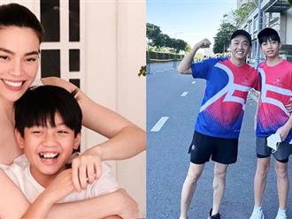 Cường Đô La cùng Subeo tham gia giải chạy từ thiện, vóc dáng cao lớn 'chuẩn con trai Hồ Ngọc Hà'