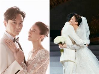 Sau hơn 20 năm chung sống, Trương Trí Lâm và Viên Vịnh Nghi lần đầu chụp ảnh cưới, tổ chức hôn lễ