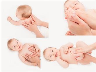 Bác sĩ Nhi hướng dẫn mẹ các bước massage đúng cách cho trẻ sơ sinh