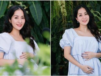 Netizen trầm trồ trước nhan sắc thăng hạng của 'mẹ bầu' Khánh Thi ở những tháng giữa của thai kỳ