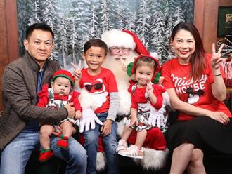 Thanh Thảo khoe ảnh hạnh phúc bên chồng và ba con trước thềm Giáng sinh