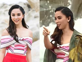 Dương Trương Thiên Lý bất ngờ tái xuất với màn thị phạm ấn tượng cho thí sinh Hoa hậu Hoàn vũ Việt Nam 2017