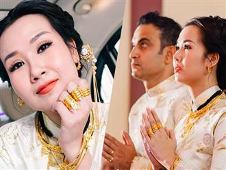 Ghen tỵ với loạt ảnh Võ Hạ Trâm đeo vàng nặng nhức cả cổ và tay trong ngày kết hôn với chồng Ấn Độ