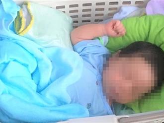 Bé trai 1 tháng tuổi bị bỏ rơi trước cổng chùa Can Lộc lúc rạng sáng