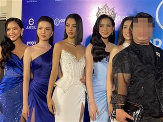 Lộ clip nghi vấn khách mời 'kém duyên' chen ngang Hoa hậu Đỗ Mỹ Linh trên thảm đỏ, cư dân mạng bức xúc