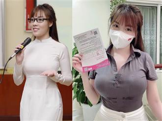 Đi tiêm vắc xin, nữ giảng viên ở Hà Nội khiến dân tình 'tụt huyết áp' vì vòng 1 ngoại cỡ