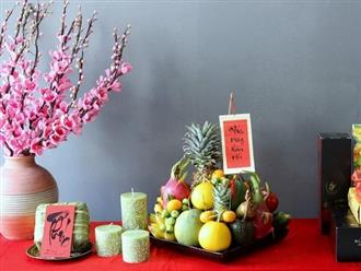 Cách bày hoa quả trên bàn thờ ngày tết của 3 miền Bắc, Trung và Nam