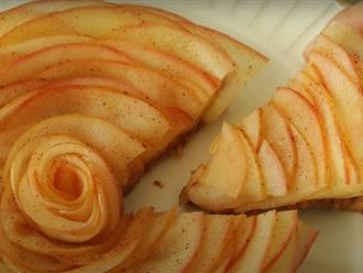 Cách làm món tart táo hoa hồng nghìn cánh siêu xinh , không cần lò nướng tại nhà !