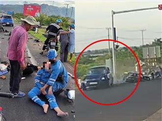 Diễn biến bất ngờ trong vụ bố giao ô tô cho con trai 16 tuổi lái, tông hàng loạt xe máy ở Bình Thuận