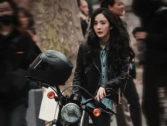 Dương Mịch chạy mô tô 'cháy phố' trong hậu trường phim 'Cảm Ơn Bác Sĩ'