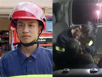 Lời kể của chiến sĩ PCCC ôm bé trai lao ra từ vụ cháy rồi sơ cứu ngay trên xe cứu thương