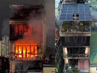 Hiện trường ngôi nhà 6 tầng 'kín như bưng' trong vụ cháy khiến 4 người tử vong ở Hà Nội