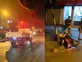 Ô tô tải đi ngược chiều tông xe máy ở Hà Nội: Người vợ đang mang bầu tử vong 