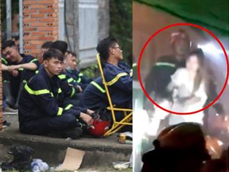 Xót xa hình ảnh các người lính cứu hỏa kiệt sức tìm kiếm nạn nhân trong vụ cháy quán karaoke ở Bình Dương