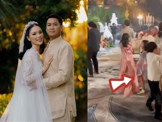 Xuất hiện trong tiệc cưới của Phillip Nguyễn và Linh Rin, quý tử Hà Tăng lọt vào khung hình gây chú ý