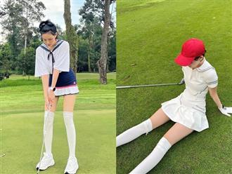Dân mạng "soi" trang phục đánh golf ngắn cũn của Hiền Hồ, mặc thế nào mà bị nằm trong "danh sách đen"?