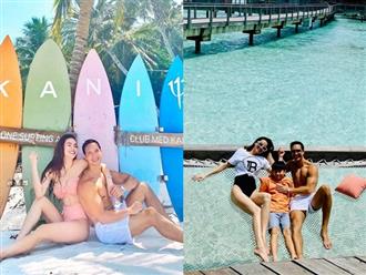 Hà Hồ và Kim Lý lại khiến fan bấn loạn khi khoe body đẹp như tạc tại Maldives, khẳng định là gia đình của nhau