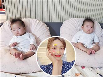 "Bà mẹ trẻ nhất Kbiz" Yulhee khoe ảnh cặp song sinh 5 tháng tuổi: Knet khen nức nở, dự đoán Kbiz sẽ có mỹ nhân tương lai