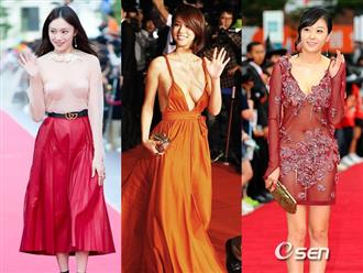 Những bộ cánh ‘mặc như không’ của sao Hàn trên thảm đỏ khiến netizen ‘nhức mắt’ vì phản cảm