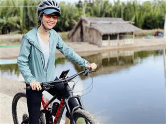 Đạp xe ‘một phát’ 53km xuống Cần Giuộc, Á hậu Hoàng My chia sẻ bí quyết 'sống còn' cho ai lần đầu đạp xe 