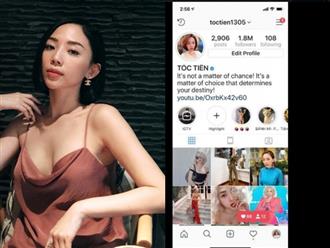 Có nhiều 'nguy hiểm rình rập', Tóc Tiên tạm dừng sử dụng facebook chuyển qua Instagram