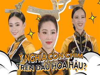 Đi tìm dụng ý nghệ thuật của Hoa hậu Việt Nam khi cho Đặng Thu Thảo và loạt người đẹp... đội chim lên đầu!