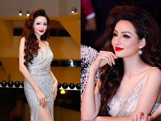 Hoa hậu Diễm Hương lại gây xôn xao với khuôn mặt khác lạ và đầy son phấn