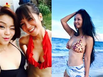 Làm mẹ đơn thân ở tuổi 48, Hồng Nhung diện bikini khoe ngực đầy, thả dáng nuột nà siêu gợi cảm