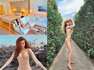 Khoe dáng nuột với bikini, Hồ Ngọc Hà khiến dân tình tá hỏa cứ ngỡ không mặc gì