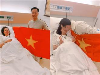 Vợ đi đẻ ngày U22 Việt Nam giành HCV SEA Games, MC Thành Trung 'quẩy' tại bệnh viện, sao Việt đua nhau đặt tên cho em bé