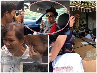 Nghệ sĩ Minh Nhí và gia đình khóc ngất khi linh cữu diễn viên Anh Vũ được đưa về tới chùa