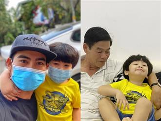Sau thời gian xa cách, con trai Thanh Bình hạnh phúc được gặp lại ba và ông nội