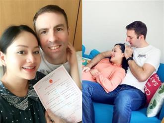 Trước ngày lâm bồn, Lan Phương nhận được giấy đăng ký kết hôn với chồng Tây